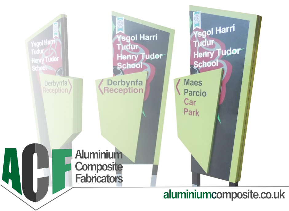 aluminium composite monolith signs