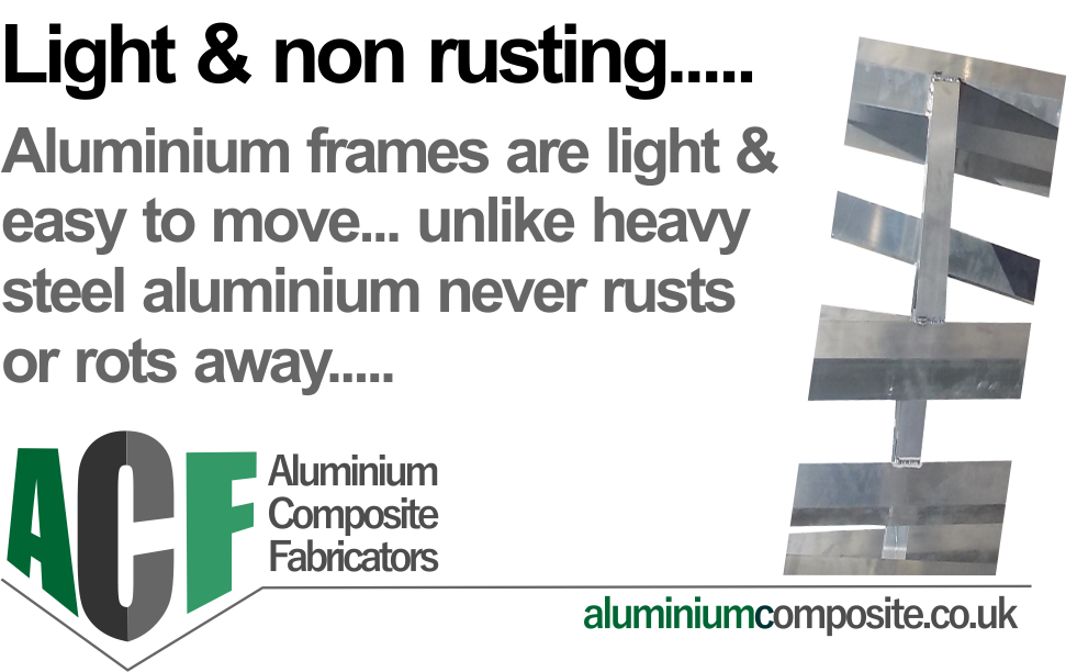 aluminium frames for acm sign