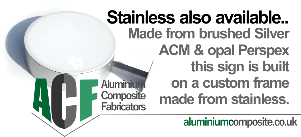 stainless steel frames for acm sign
